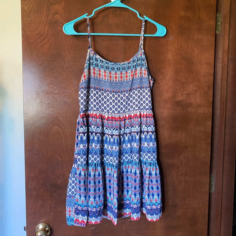 Patterned mini dress
